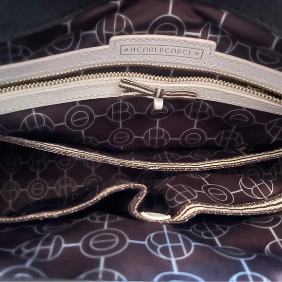 Henri Bendel west 57th small turnlock black satchel bag - Picture 12 of 13